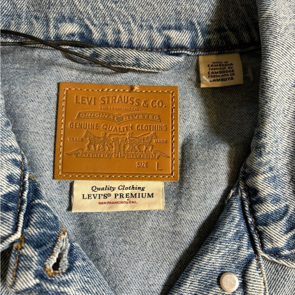 Levi’s 90s Style – Custom Eye Graphic Denim Jacket - Large - Picture 4 of 13